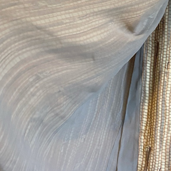 100% Silk Maxi Skirt with Pockets Vintage Button Closure Earthy Cottage Core - Picture 4 of 7